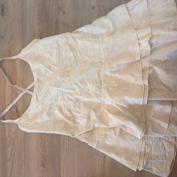 Aerie Offline Maggie Ruffle Cream Floral Print Tennis Dress Size XL - Picture 3 of 7
